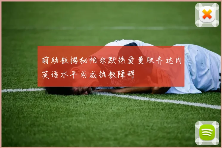 前助教揭秘帕尔默热爱曼联齐达内英语水平或成执教障碍